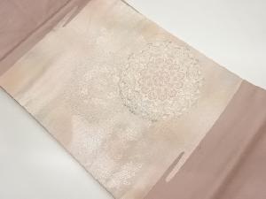 ヱ霞に華紋模様織出し名古屋帯